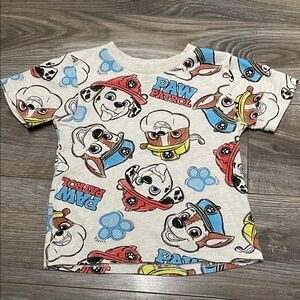 5/$25- Boys 3T Paw Patrol all-over print graphic tee